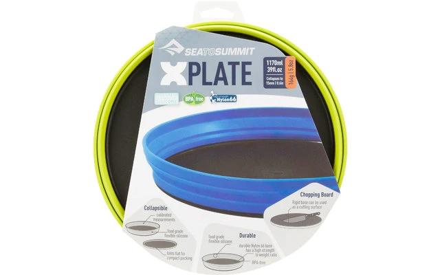 Sea To Summit X-Plate Plato Hondo Plegable 1.170 Ml Lima 4 Sea To Summit X-Plate Plato Hondo Plegable 1.170 Ml Lima - Imagen 2