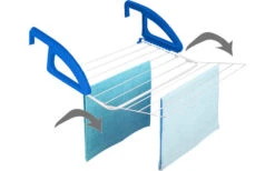 Metaltex Bries Calefacción Y Balcón Secador De Ropa Azul / Blanco -Artículos Para El Hogar 352244 2435093 1