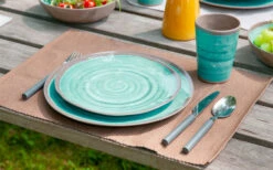 Juego De Tazas De Melamina Bo-Camp 4 Piezas Beige/marrón