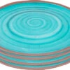 Juego De 4 Platos De Melamina Bo-Camp Azul/marrón