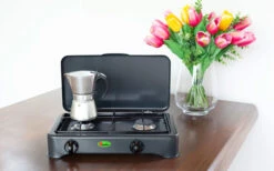 Estufa De Gas CF Parker De 2 Fuegos Sin Fusible De Encendido Antracita -Artículos Para El Hogar 397944 2906034