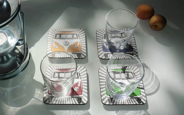 VW Collection T1 Bus Coaster Set De 4 Colores 4 VW Collection T1 Bus Coaster Set De 4 Colores - Imagen 2