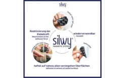 Silwy Power Magnets Incl. Almohadillas Adhesivas 4 Piezas -Artículos Para El Hogar 435789 3104682