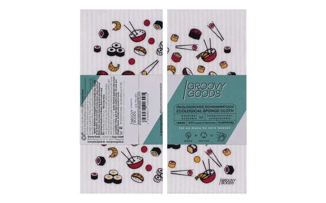 Tela De Esponja Ecológica GroovyGoods 20 X 17 Cm Aguacate 9 Tela De Esponja Ecológica GroovyGoods 20 X 17 Cm Aguacate - Imagen 7