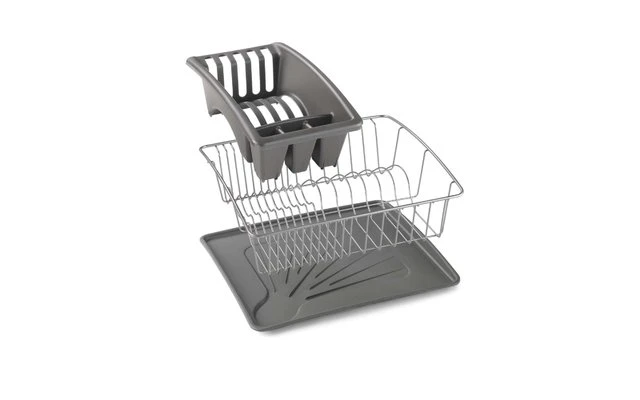 Cesta De Fregadero AquaTex De Metaltex Con Cubeta Y Recogedor De Cubiertos 4 Cesta De Fregadero AquaTex De Metaltex Con Cubeta Y Recogedor De Cubiertos - Imagen 2