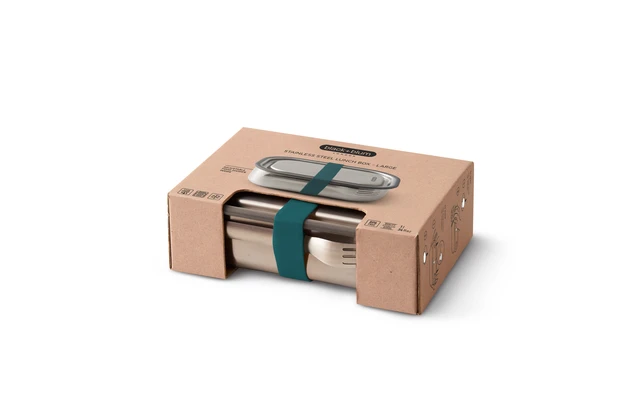 Black+Blum Fiambrera De Acero Inoxidable Black And Blum Pequeña De 600 Ml Naranja 4 Black+Blum Fiambrera De Acero Inoxidable Black And Blum Pequeña De 600 Ml Naranja - Imagen 2