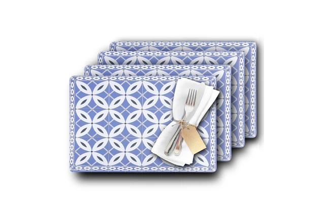 Westmark Arabesque Placemats 4 Piezas 43.5 X 28.5 Cm Azul 7 Westmark Arabesque Placemats 4 Piezas 43.5 X 28.5 Cm Azul - Imagen 5