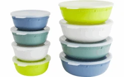 Rotho Tresa Bowl Con Tapa 0,35 Litros Verde Azul