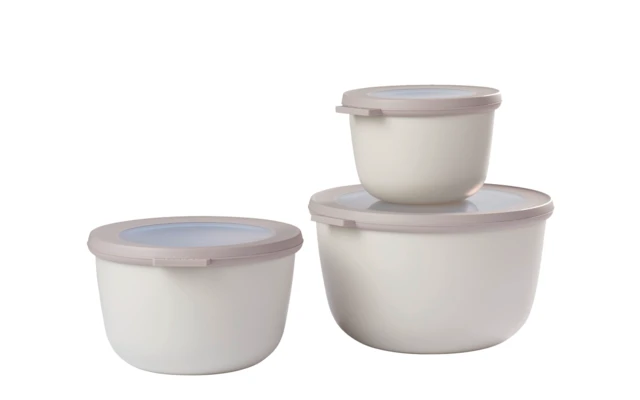 Mepal Cirqula Juego De 3 Cuencos Redondos 500 / 1000 / 2000 Ml Blanco Nórdico 3 Mepal Cirqula Juego De 3 Cuencos Redondos 500 / 1000 / 2000 Ml Blanco Nórdico